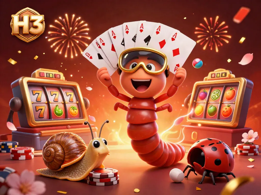 Experience excitement with H 13 in this vibrant online casino scene filled with gaming energy.