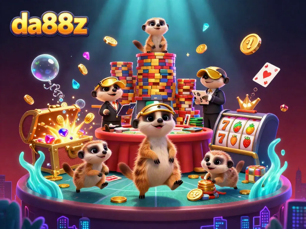 Experience vibrant moments at da88z casino with lively meerkats in action.
