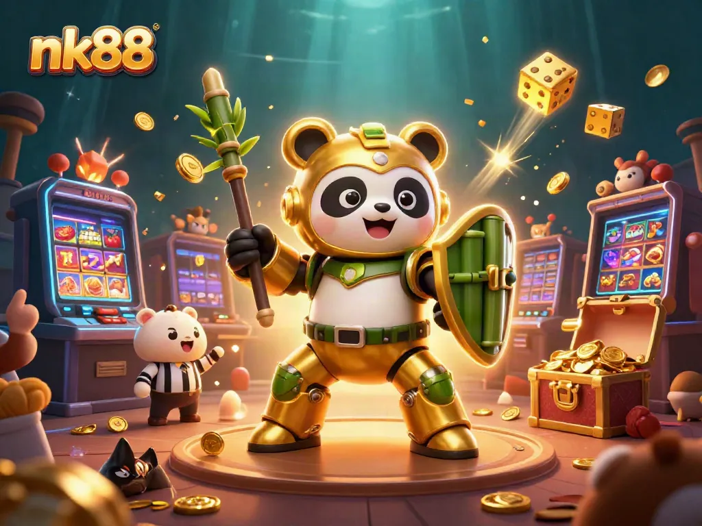 Experience thrilling wins at nk88 with engaging visuals of a vibrant casino game scene.