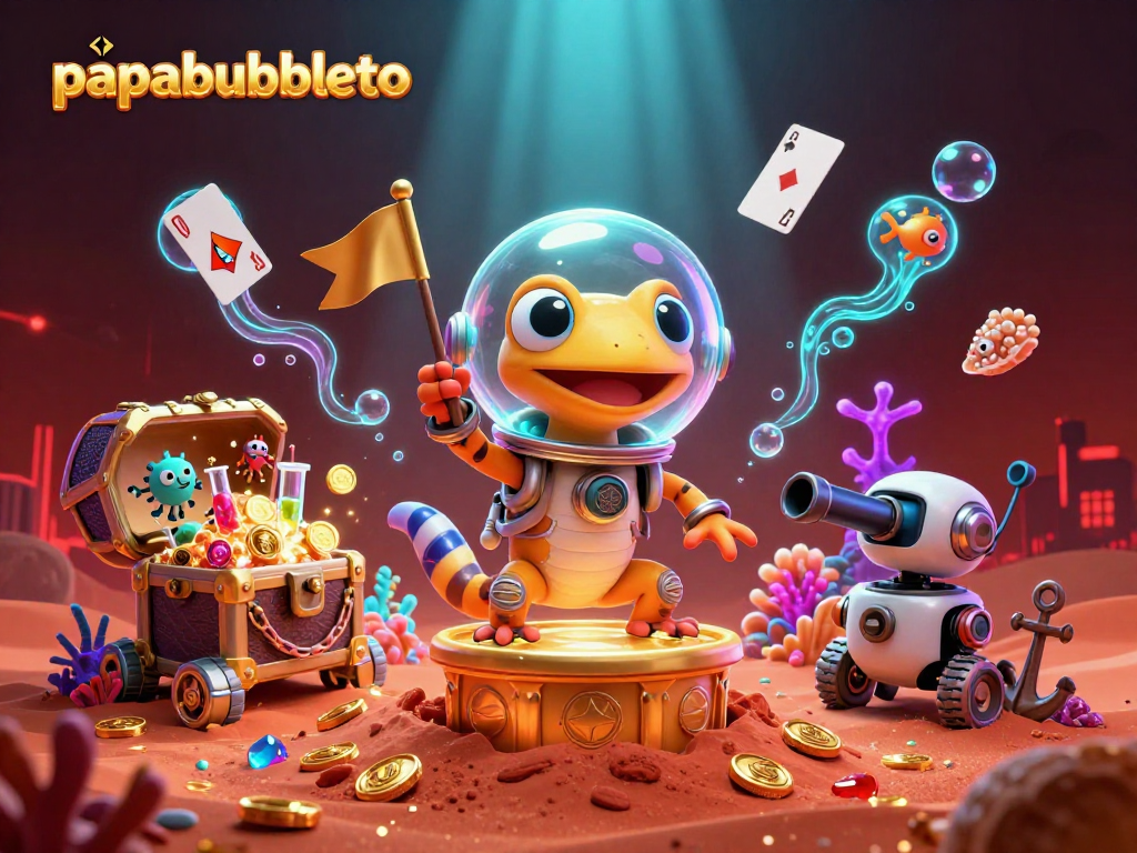 Engage in winning strategies with papabubbleto at the vibrant casino oasis under Martian sands.