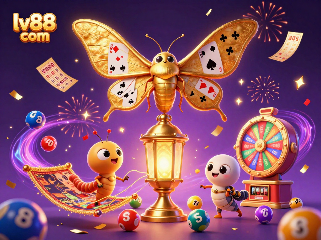 Experience excitement at lv88 com with vibrant casino scenes and dynamic lottery elements.